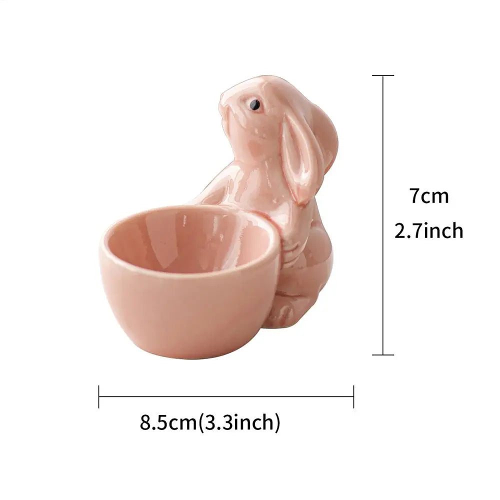 Egg Display Cup Bunny Shape Breakfast Egg Holder