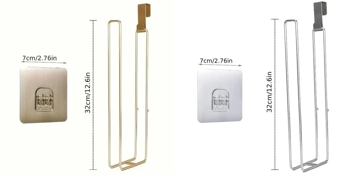 1/2/3pcs Wall Mounted Bathroom Organizer No Drill Paper