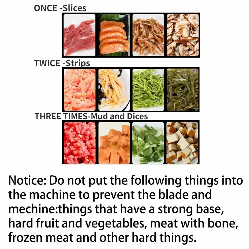 Commercial 850w Stainless Steel Electric Meat Slicer Meat