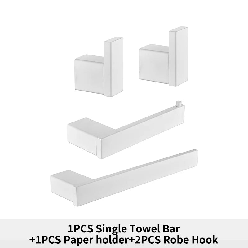 Bathroom Hardware White Wall Mounted Toilet Roll Paper