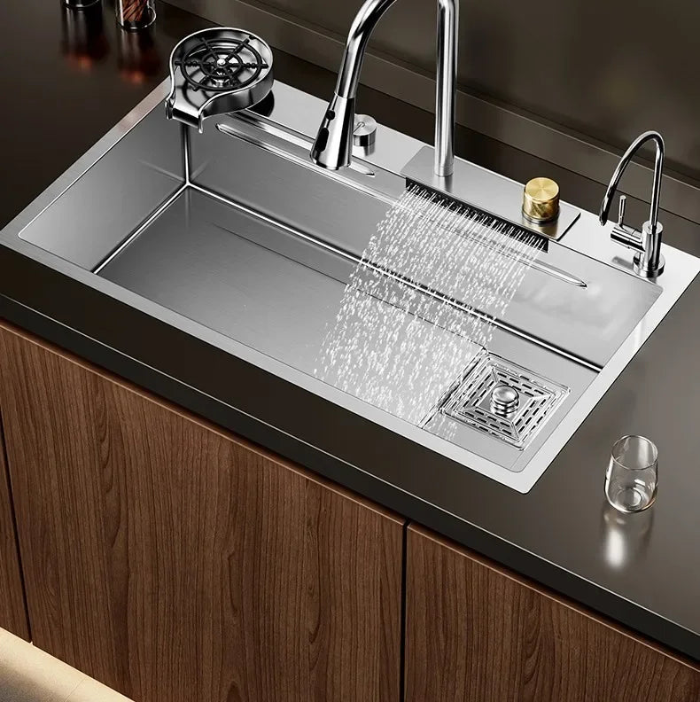 Nano 304 Stainless Steel Sink Waterfall Large Slot
