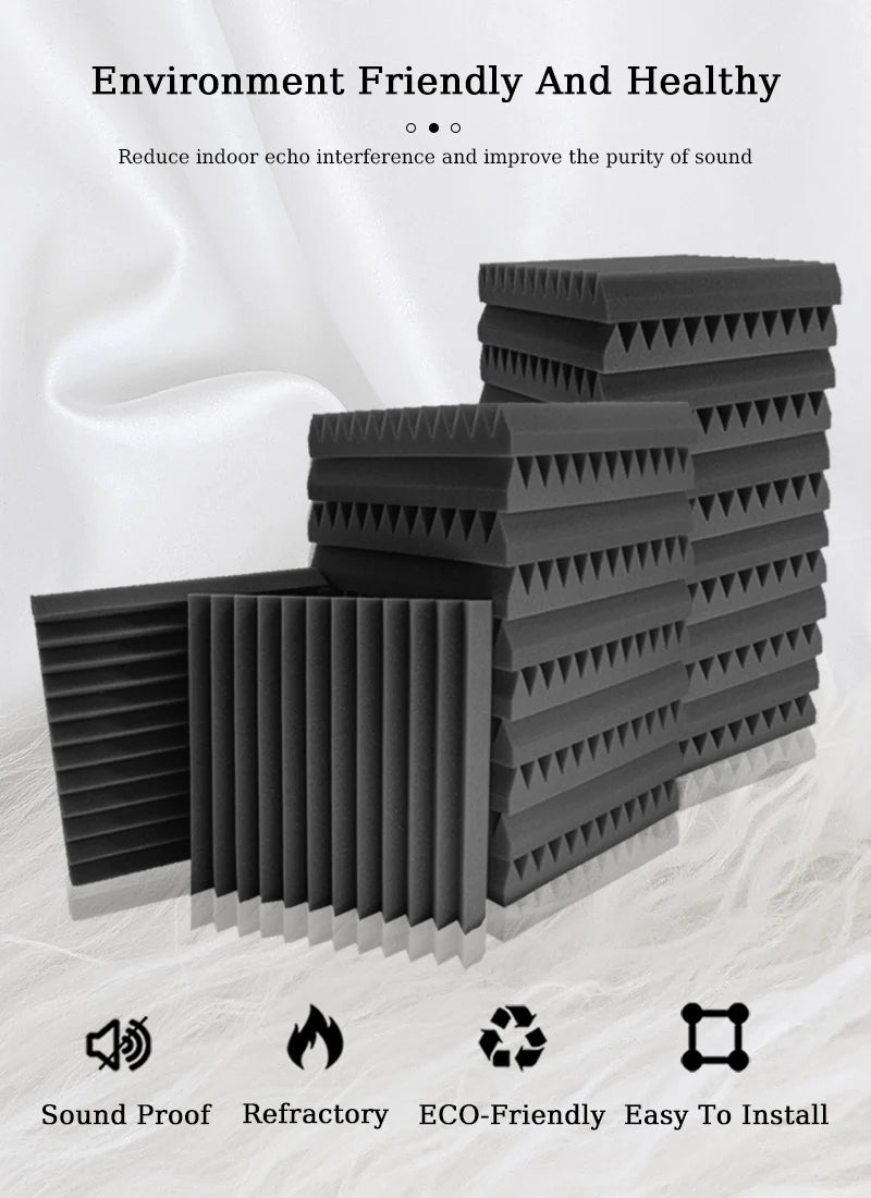 Touo Panel Soundproofing 6-48 Pack Studio Acoustic Foam