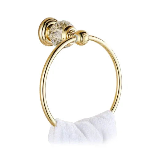 Zgrk Classical Bathroom Hardware Gold Polished Bath Wall-Mounted