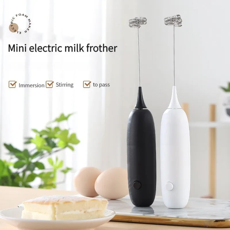 1pc Battery Model Handheld Egg Beater Froth Mixer