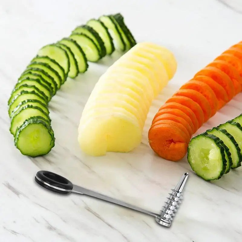 1pc Spiral Slicer Twister Blade Cucumber Curler Salad
