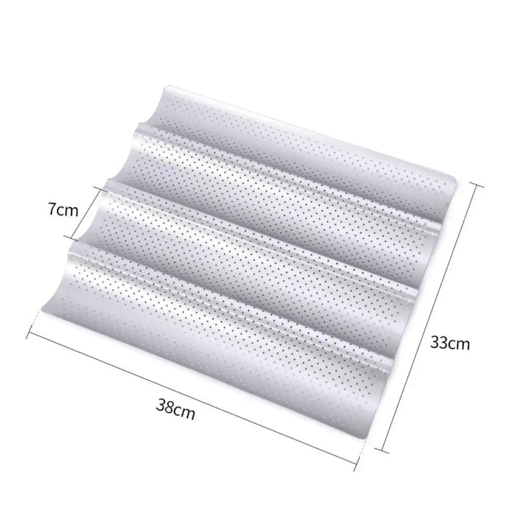 Nonstick Baguette Baking Tray 2/4 Grooves Bakeware French