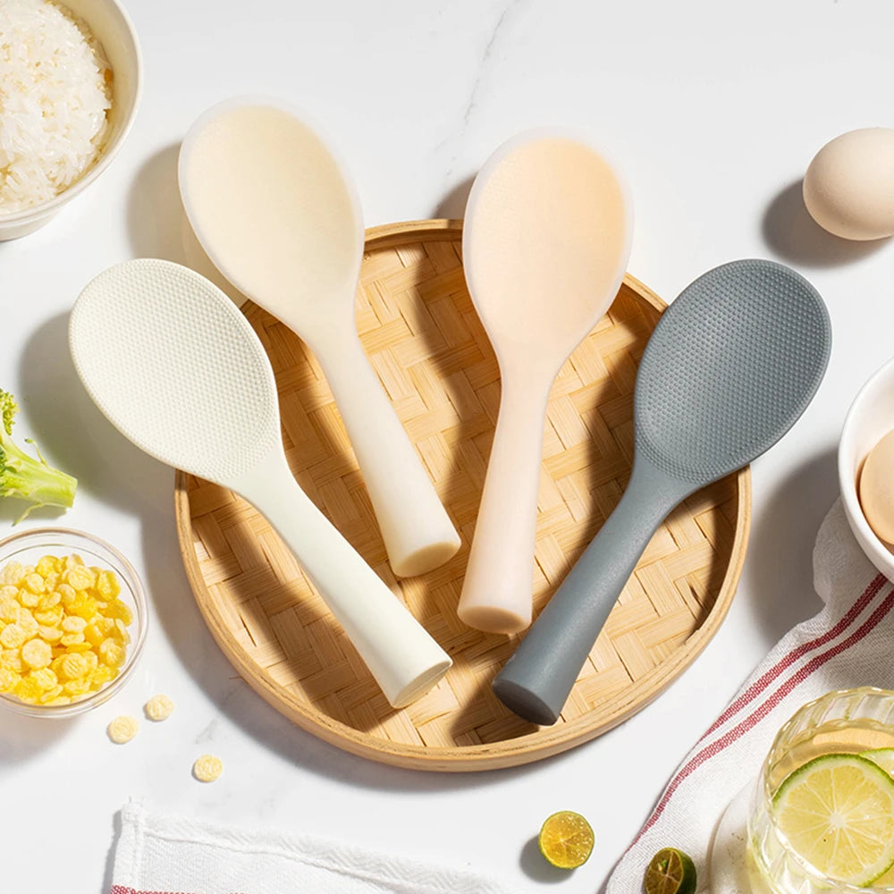 1pcs Food Grade Silicone Rice Spoon Non-Stick Cooking