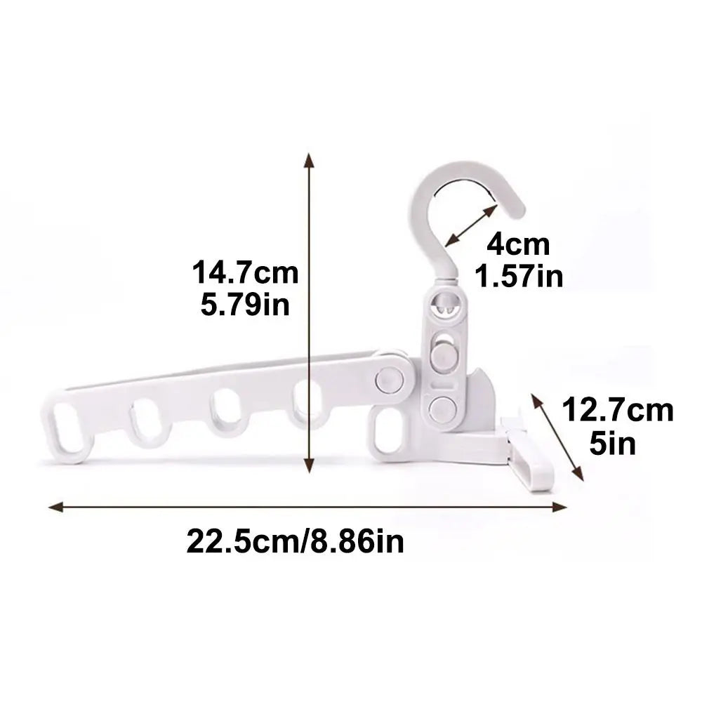 Foldable Clothes Drying Rack Five-Hole Angle Adjustable Clothes