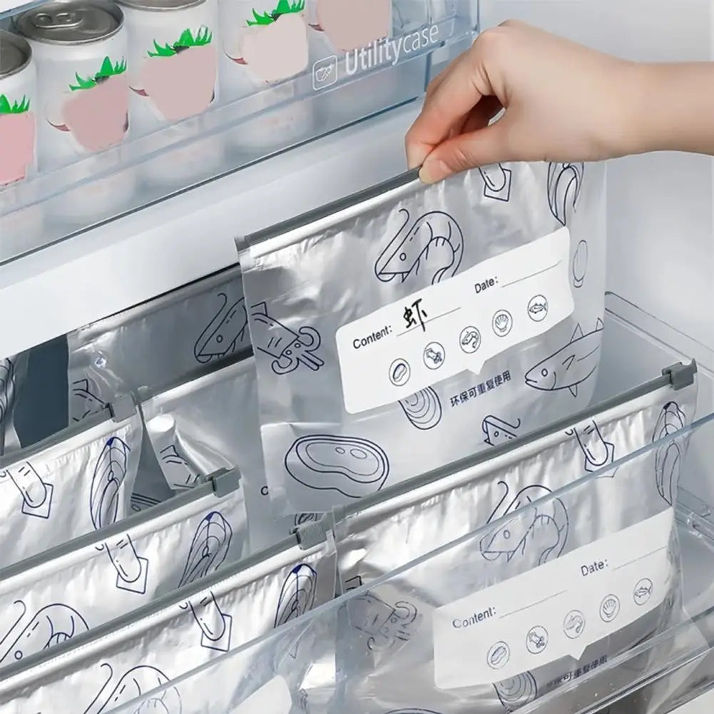 10/30pcs Aluminum Foil Storage Bags Freezer Sealed Organizers