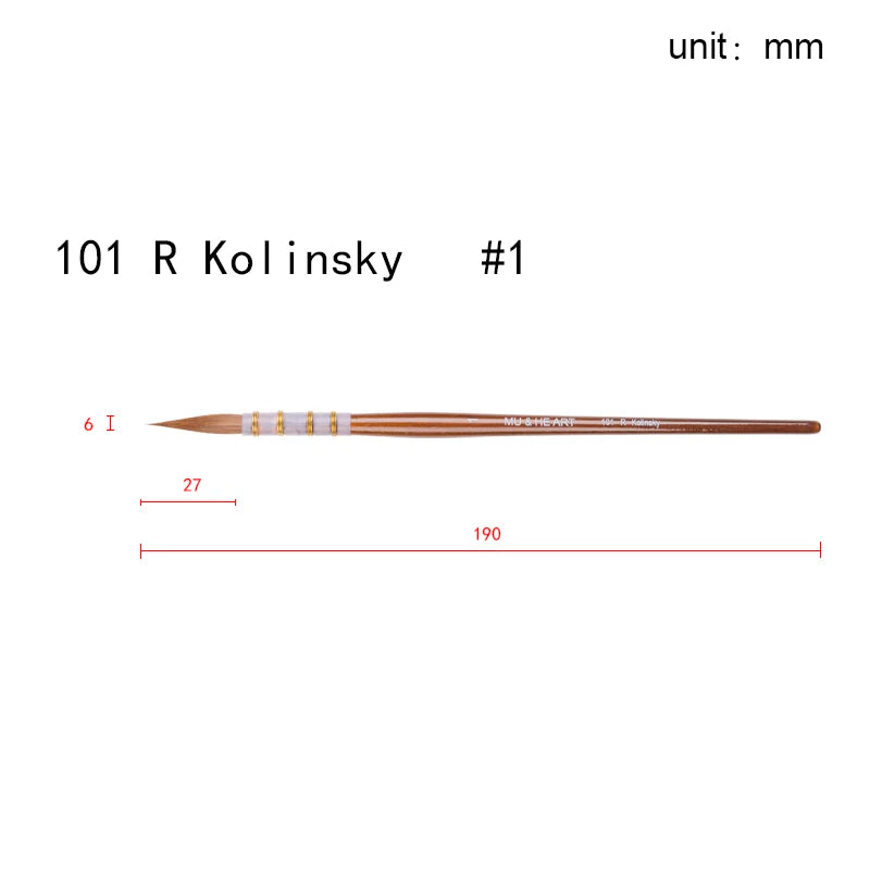 High Quality Kolinsky Sable Hair Mixed Watercolor Painting