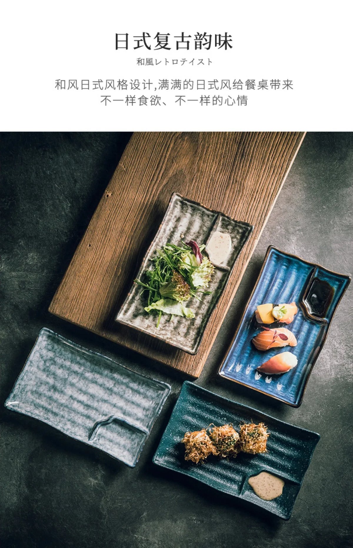 Ceramic Japanese Dumpling Dish Dipping Sauce Dish Creative