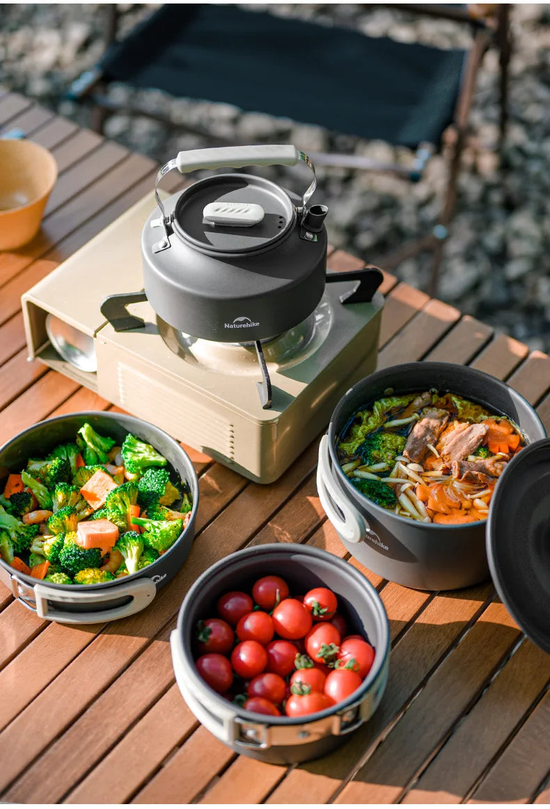 Naturehike Camping Cookware Kit Outdoor Frying Pan Kettle