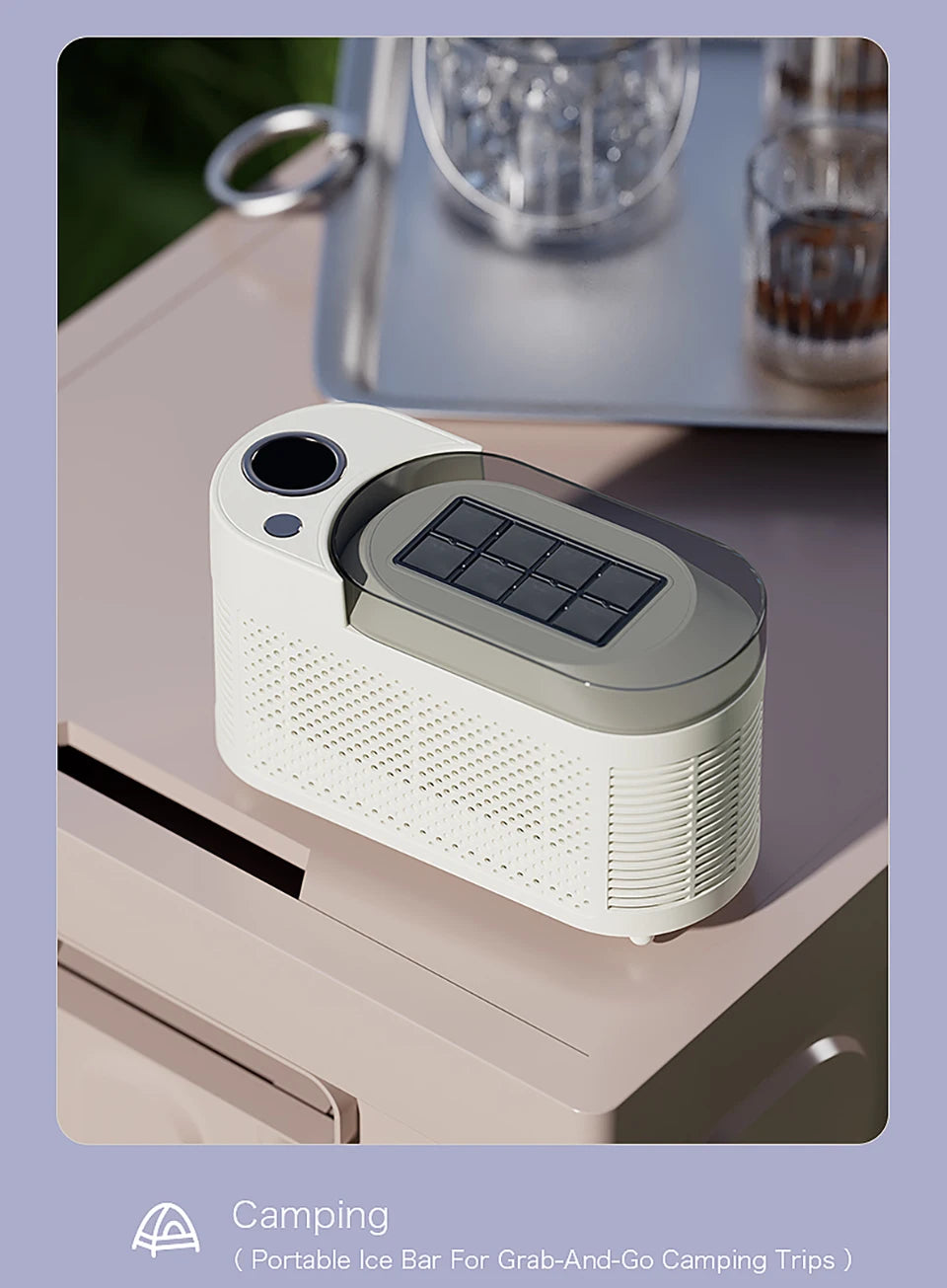 12v/220v Car Ice Maker Desktop Mini Ice Cubes