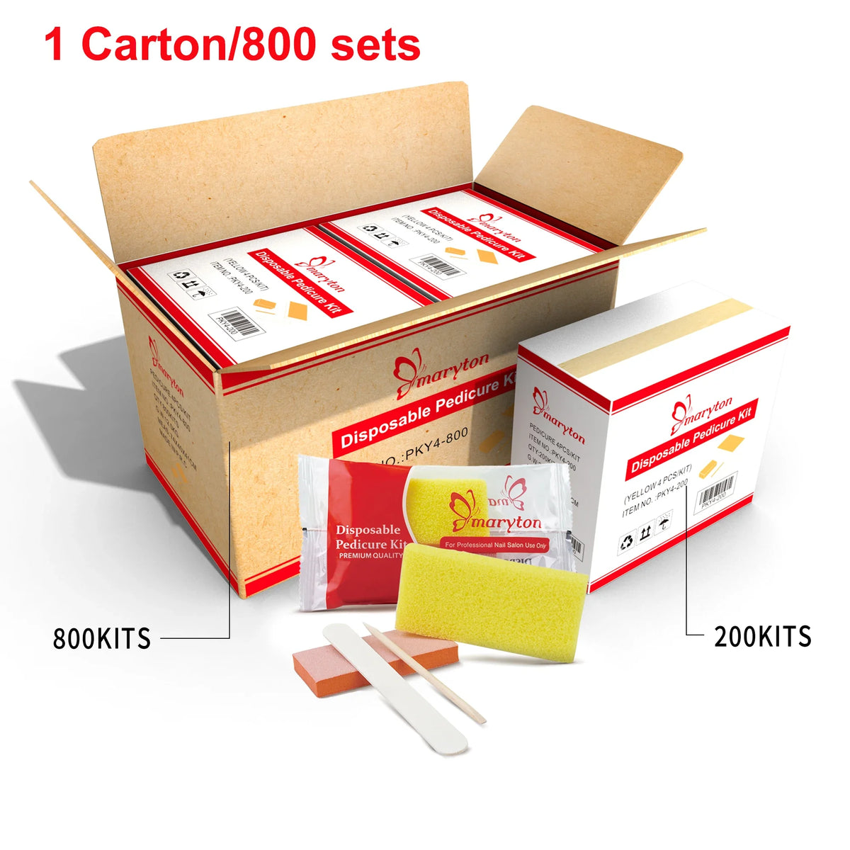 800 Sets/Carton Disposable Pedicure Kits Nail Sets Sand