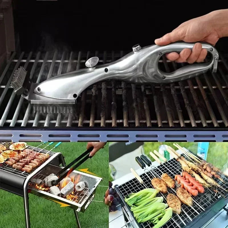 Bbq Grill Outdoor Steam Cleaning Brushes Barbecue Cleaner