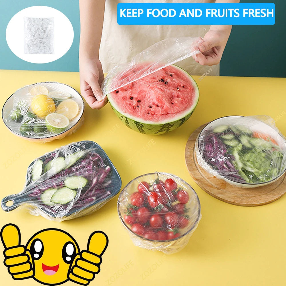 30-3000pcs Disposable Food Cover Refrigerato Food Fruit