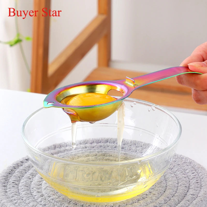 1pc Egg Separator Stainless Steel Egg Yolk White