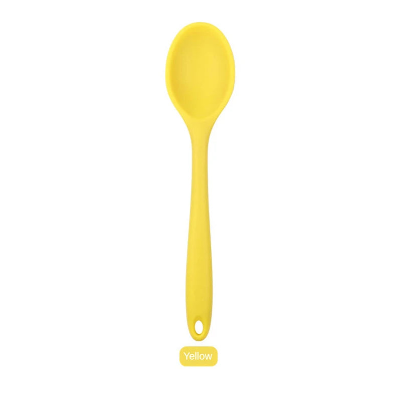 Silicone Spoon Integrated Rice Spoon Multicolor Silica Gel
