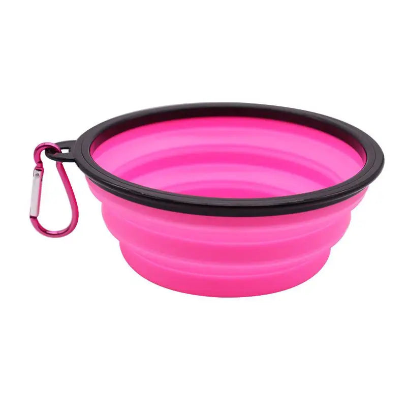 Pet Folding Silicone Bowl Large Outdoor Pet Travel