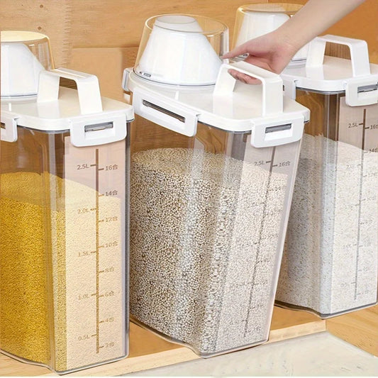 4pcs/Set Airtight Food Storage Container Lid Ideal Grain
