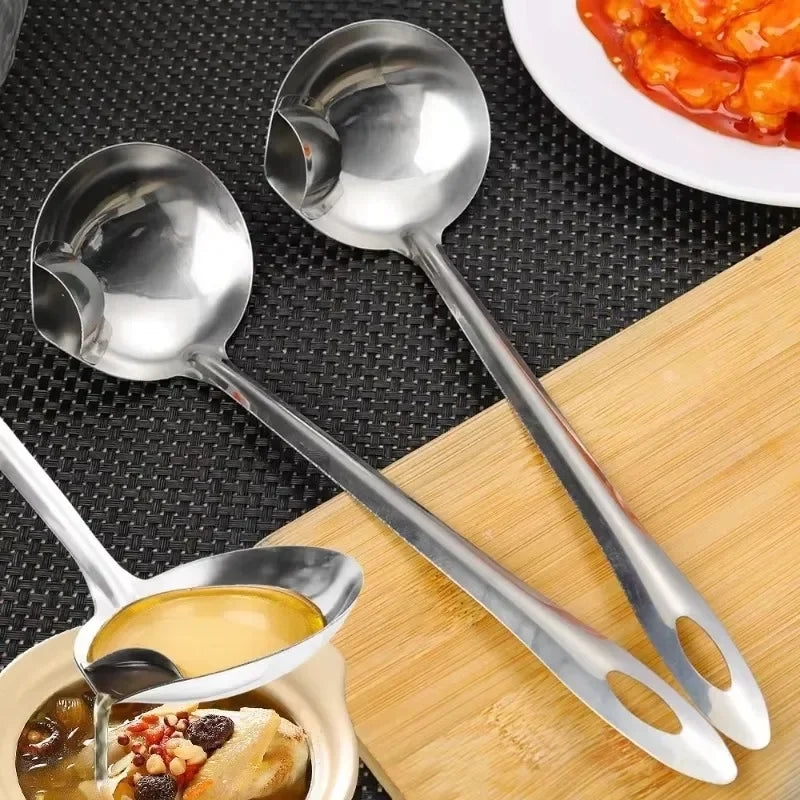 Stainless Steel Oil Separating Spoon Soup Colander Gravy