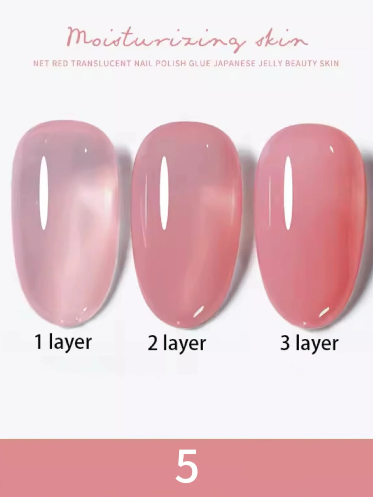 1-30pcs Zh Ice Transparent Nude Gel Nail Polish