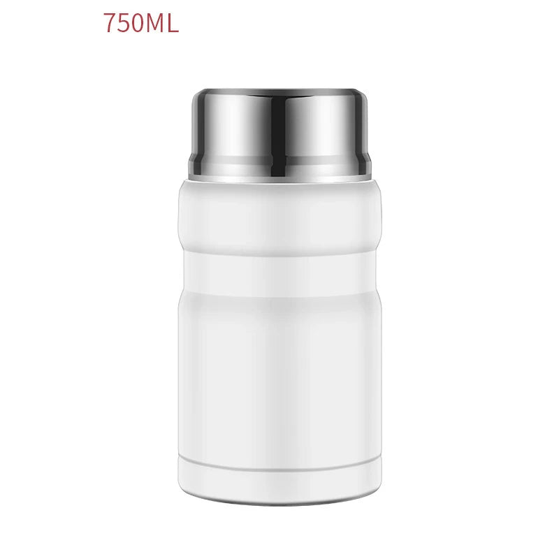 500/750ml Stainless Steel Food Container Food Thermal Jar