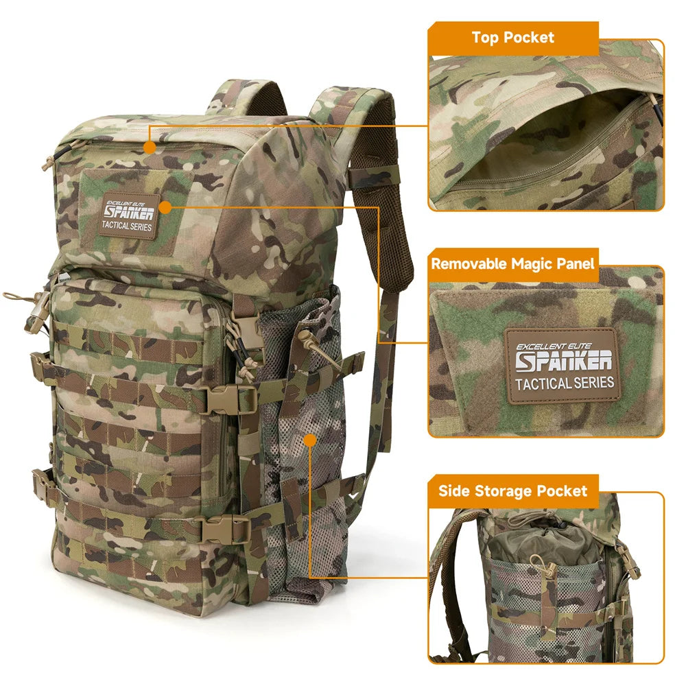 Tactical Backpack Outdoor Hiking Sport Knapsack 500d Nylon