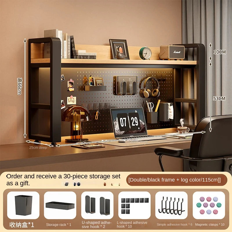 Desktop Shelving Unit Pegboard Desk/Computer Desk Multi-Layer