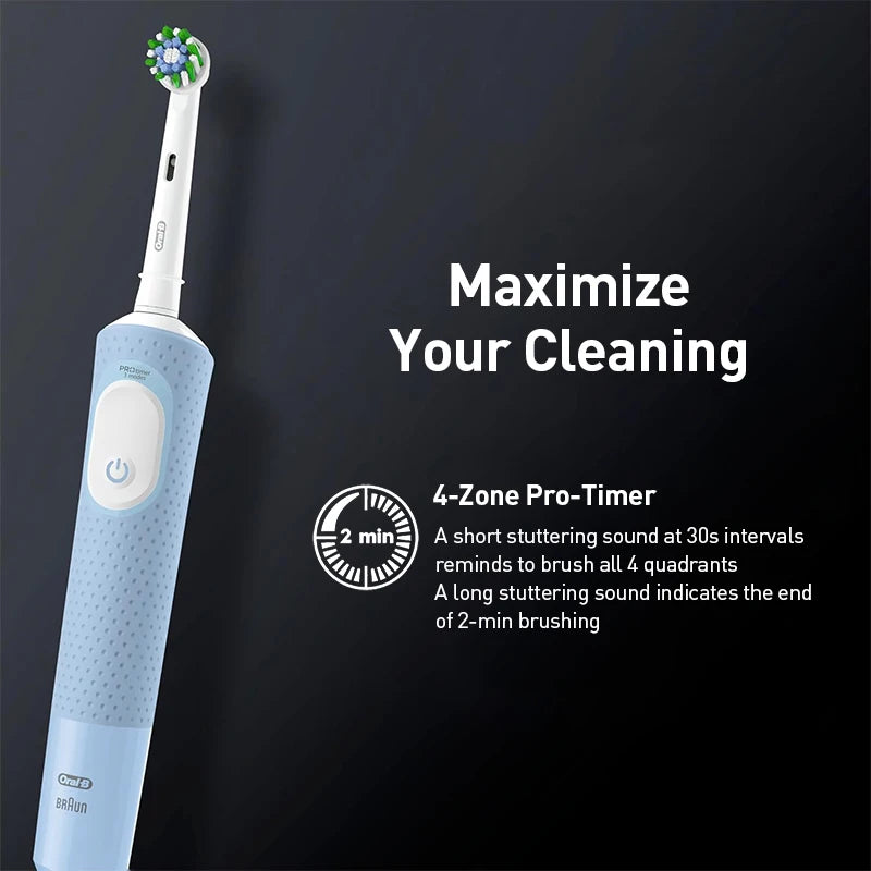 Oral D100 Electronic Toothbrush Adult Rechargeable Cross Action