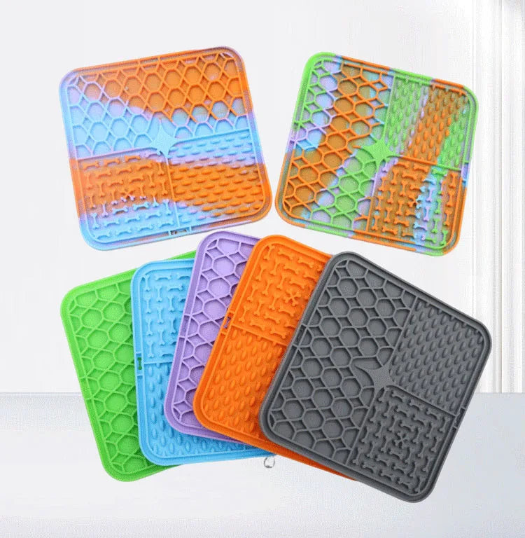 Pet Lick Silicone Mat Pet Slow Food Plate