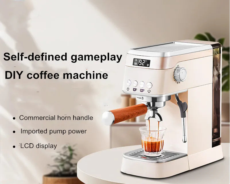 Pro Semi-Automatic Espresso Machine 20bar Pressure Compact Small