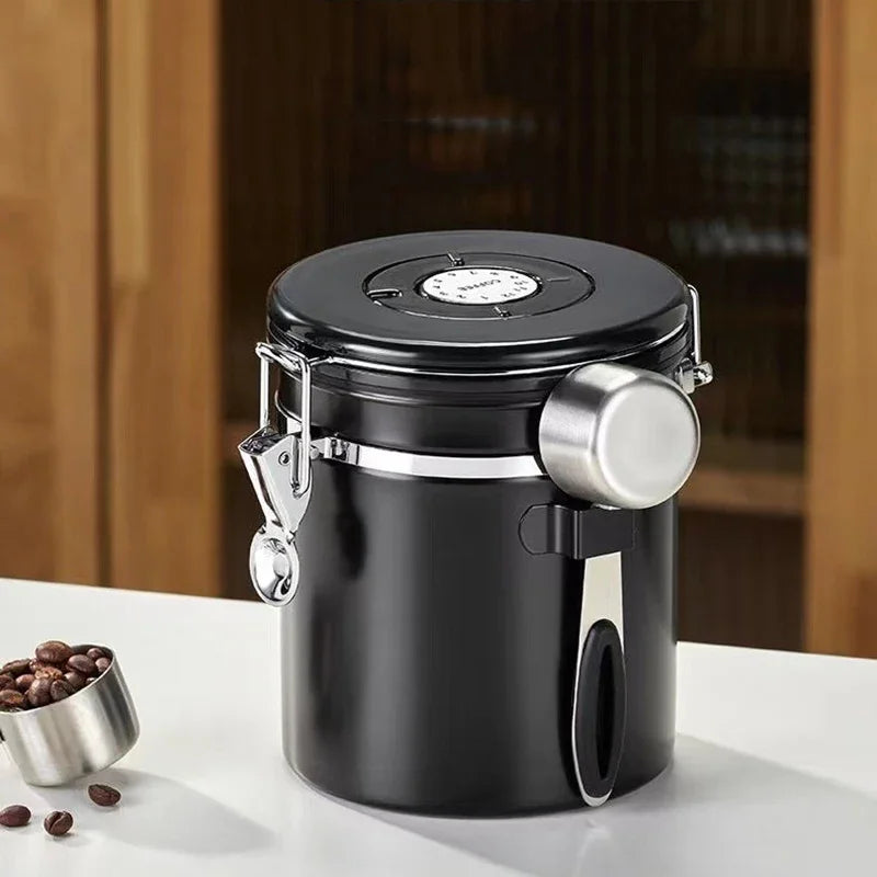 Large Capacity Coffee Beans Vacuum Storage Container Stainless