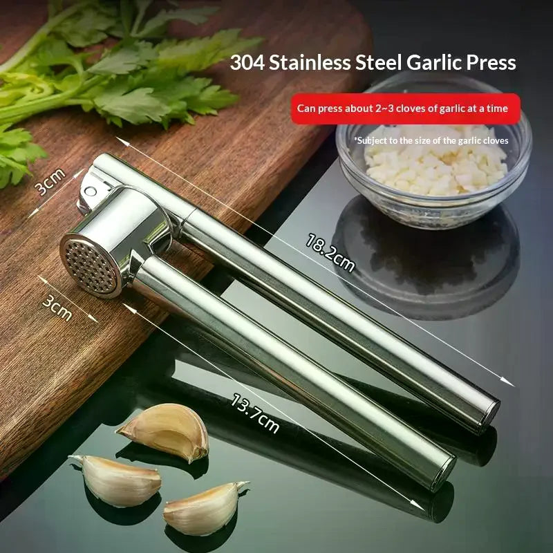 Garlic Press Mincer Squeezer Ergonomic Handle Multi Use