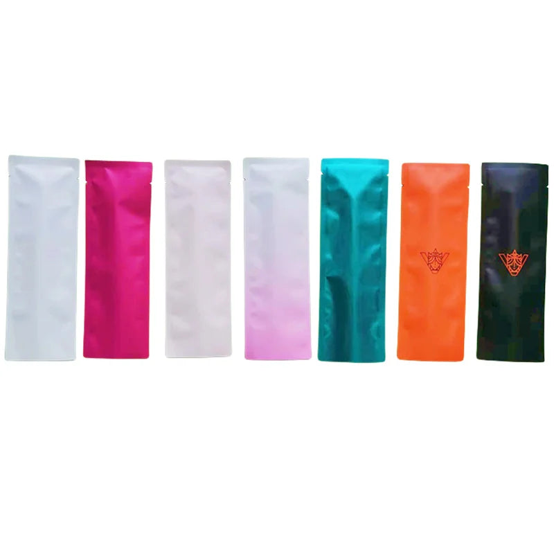 100pc Small Heat Sealable Foil Bags Colors Mylar