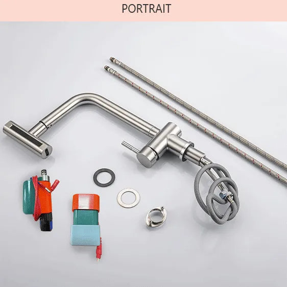 Touch On Pull Out Sink Faucet Stainless Steel