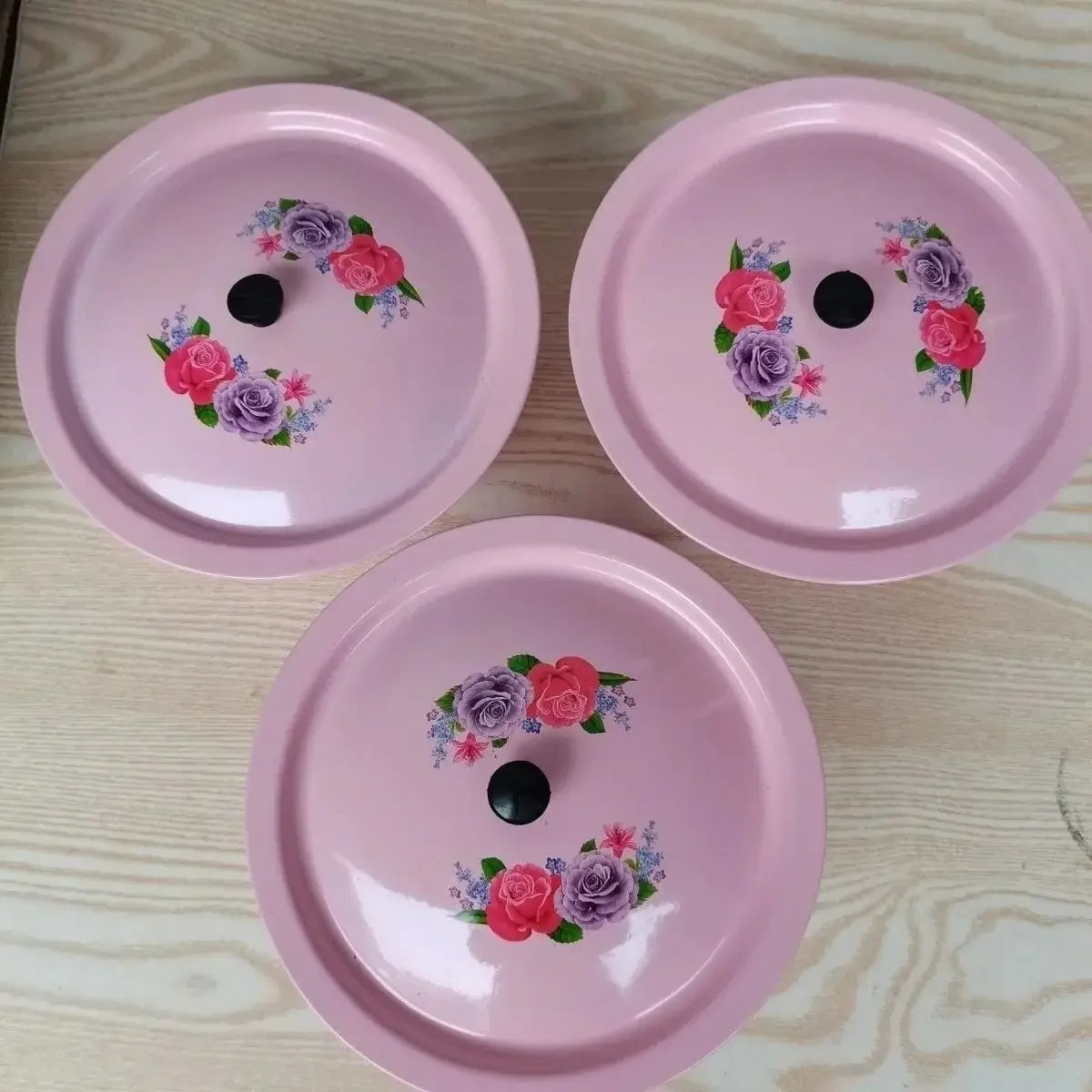 Food Storage Pot Enamel Basin Classic Vintage Enamel