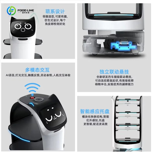Customized Catering Service Robot Dual Purpose Cooking Assistant