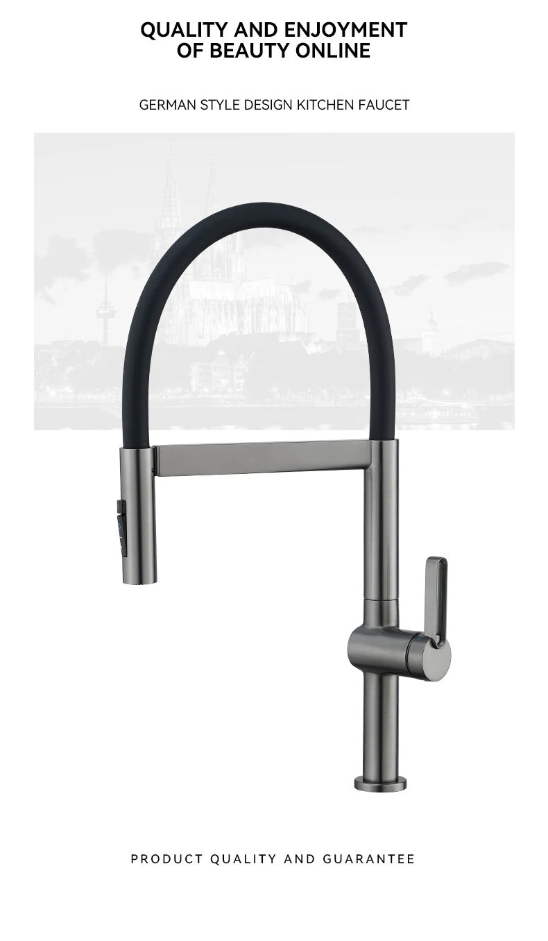 Gray Faucet Sink Faucets Brass Pull Down Sprayer