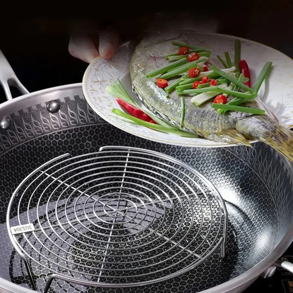 304 Stainless Steel Steamer Rack Pot Steaming Tray