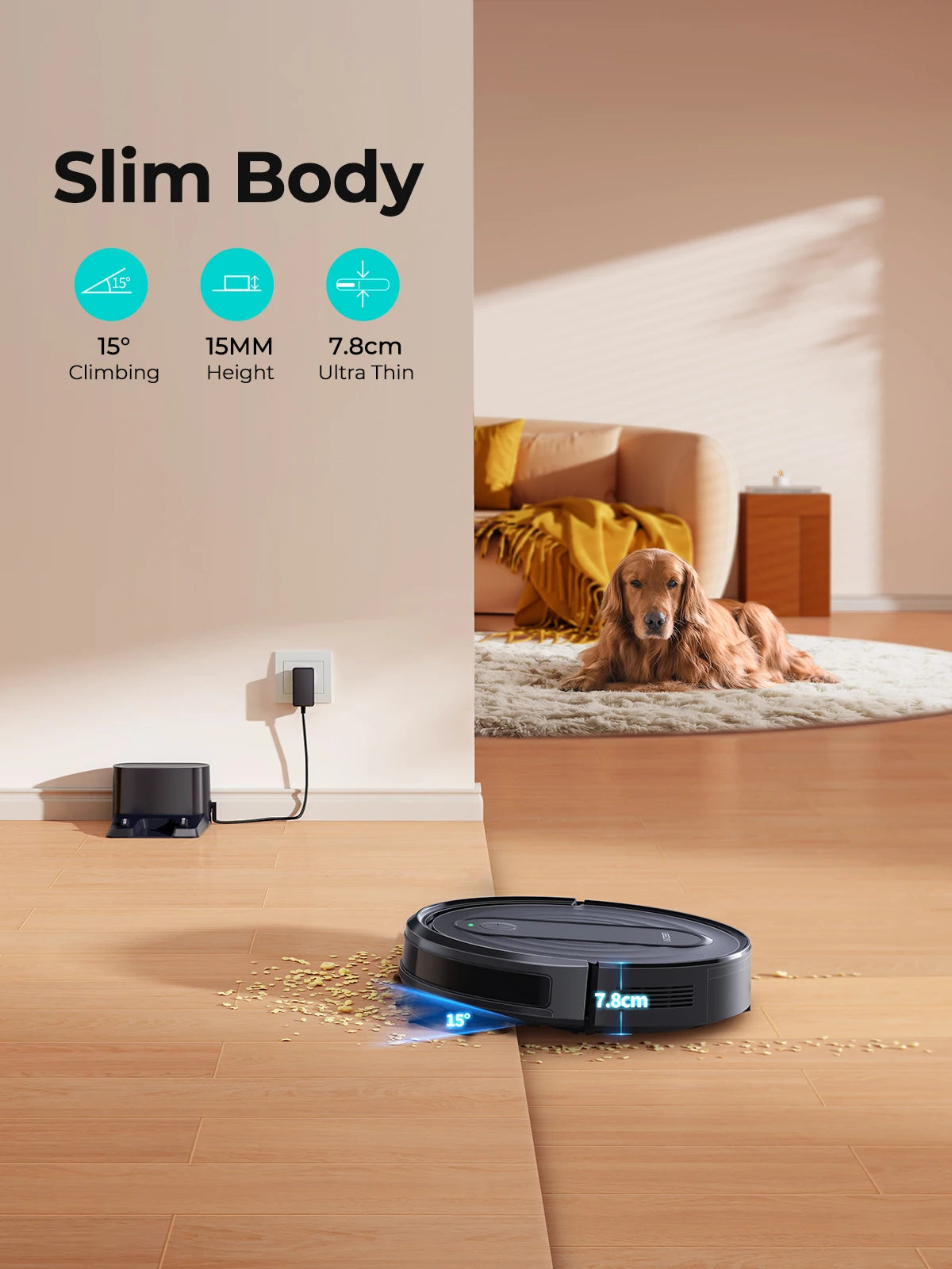 Airzeen R7 Robot Vacuum Mop 3-In-1 Cleaning 4000pa