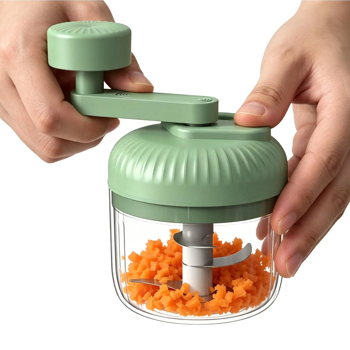 Vegetable Chopper Small Food Processor Hand-Cranked Food Chopper