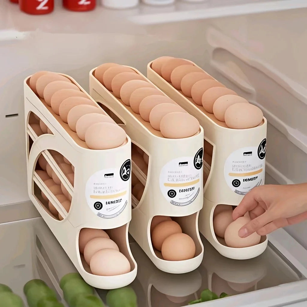 Automatic Scrolling Egg Rack Egg Holder Storage Box