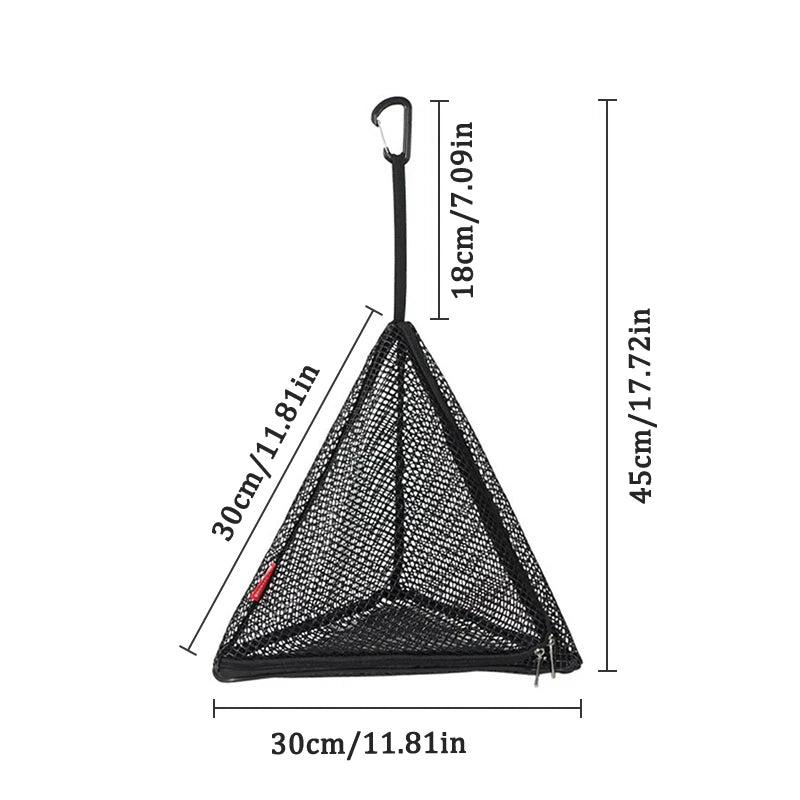 Outdoor Camping Hanging Net Foldable Storage Bag Cookware