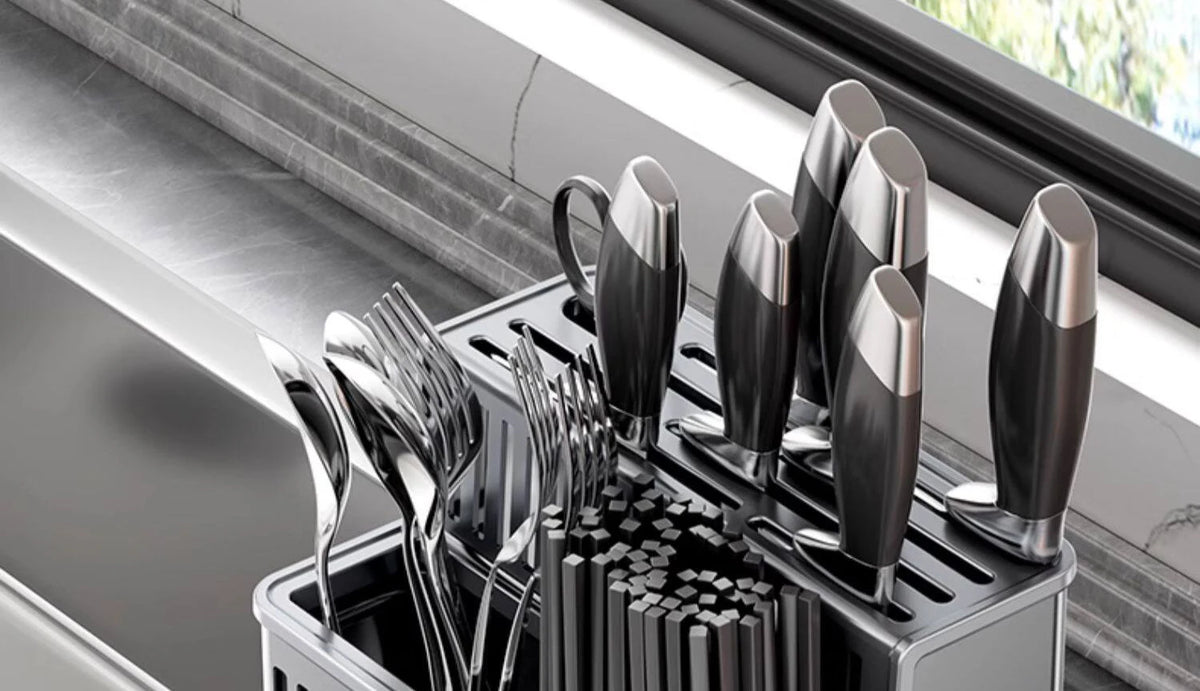 Knife Holder Multi-Function Utensil Stand Knife Block Pp