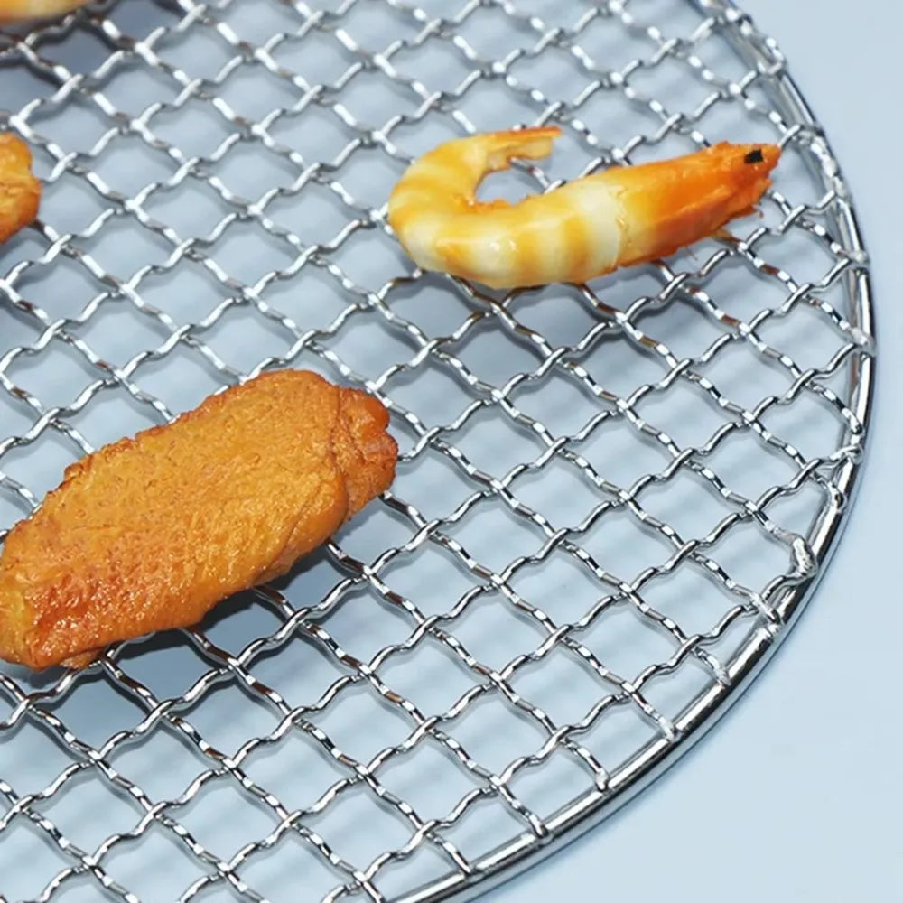 Round Air Fryer Rack Stackable Stainless Steel Grid