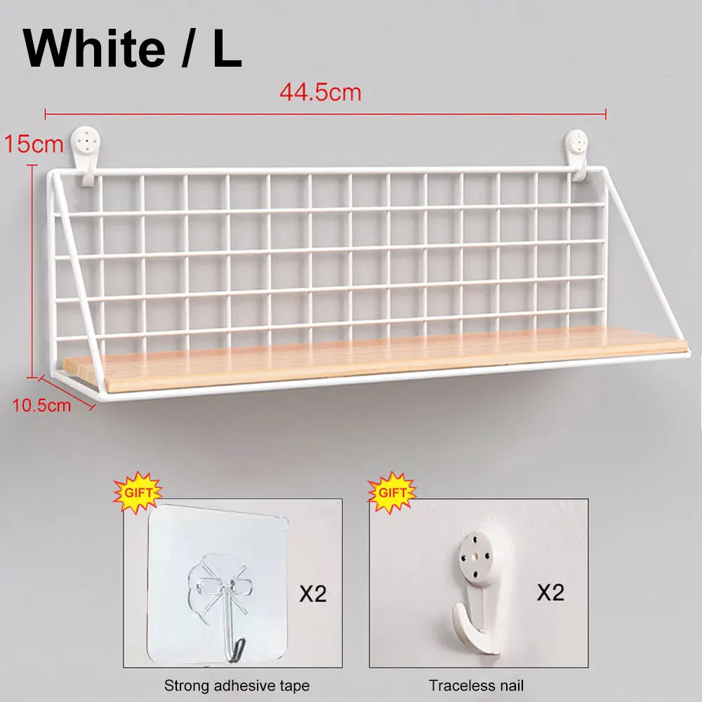 Spice Rack Hanging Wooden Spice Jar Storage Shelf