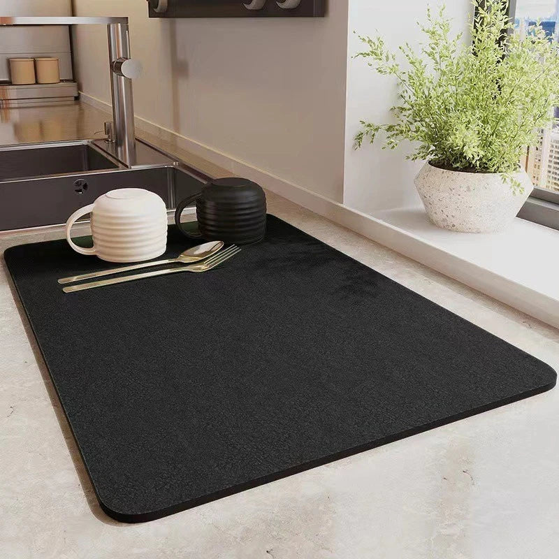 Super Absorbent Tableware Impermeable Drainage Mat Coffee Dish