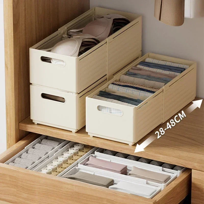 1pc Retractable Drawer Organizer Length Adjustable Cabinet