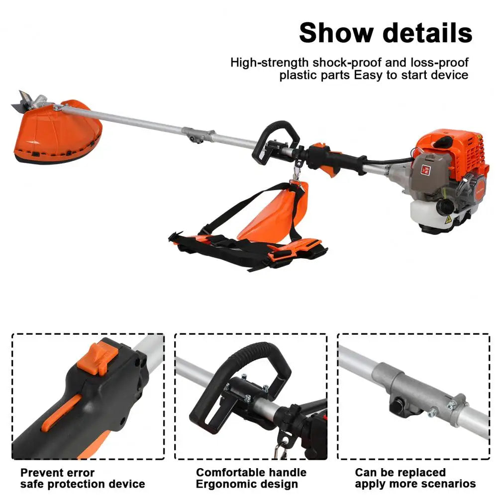 In Lawn Mower 52cc Gas Weed Trimmer Cordless